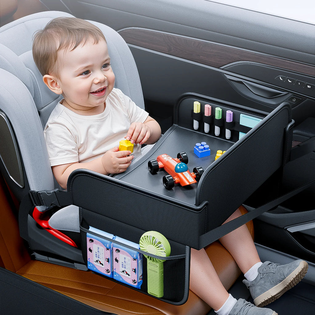 Table de dessin et plateau repas pour enfant en voiture