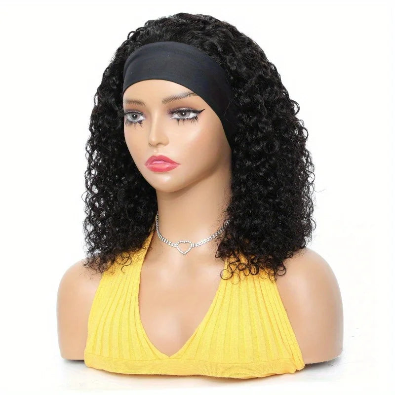 Perruque Deep Wave Sans Colle – Cheveux Humains Brésiliens Remy, 200 %