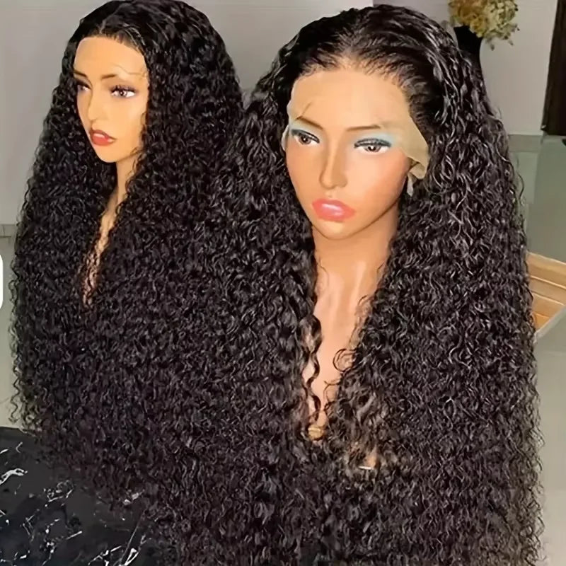 Perruque Jerry Curly HD 13x6 – Cheveux Humains Brésiliens, 200 %