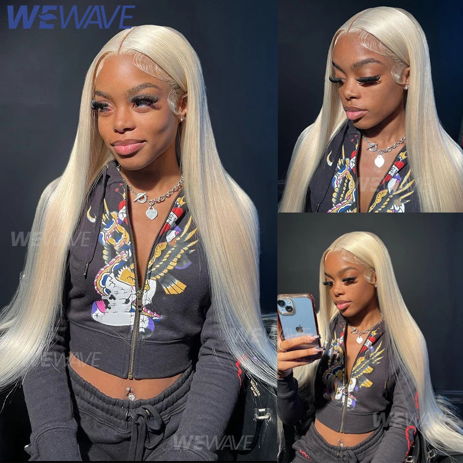 Perruque Lace Front 13x6 – Cheveux Humains Brésiliens Remy, Lisses 26"+