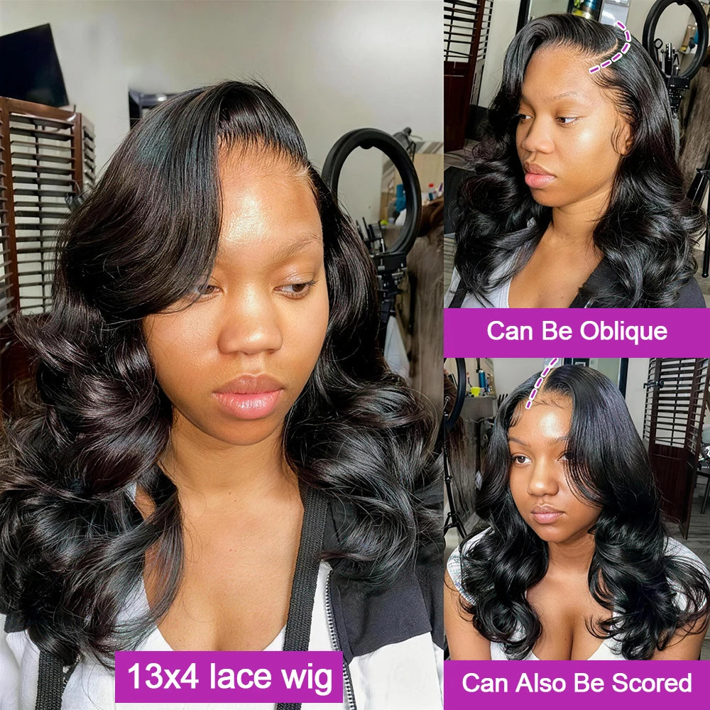 Perruque Body Wave Lace Front 13x6 – Cheveux Humains Brésiliens