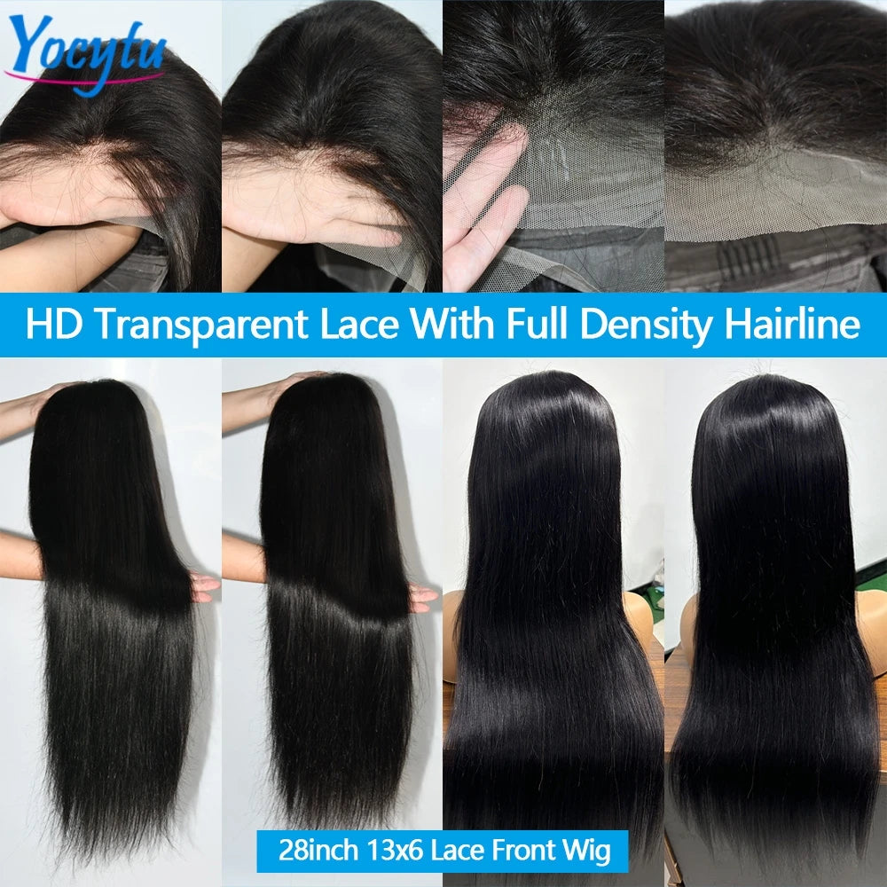 Perruque Lace Front en cheveux humains – 18 à 34 pouces
