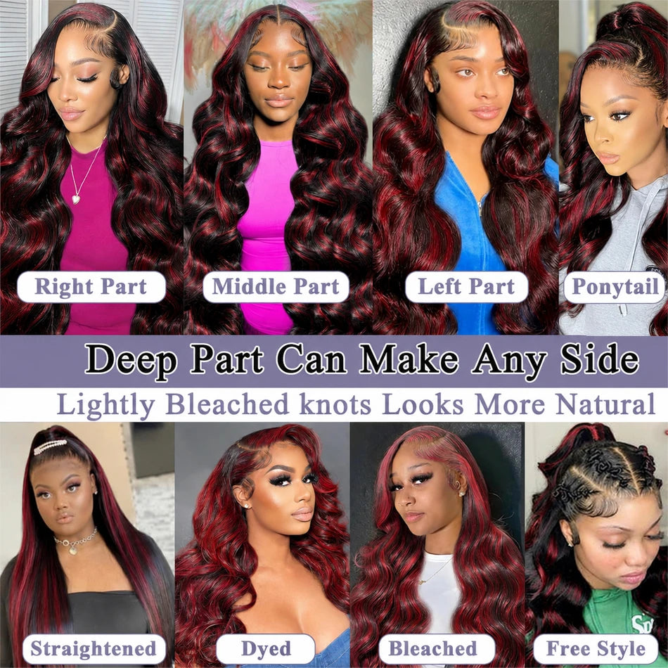 Perruque Body Wave HD 13x6 – Cheveux Humains Brésiliens, 10–32"