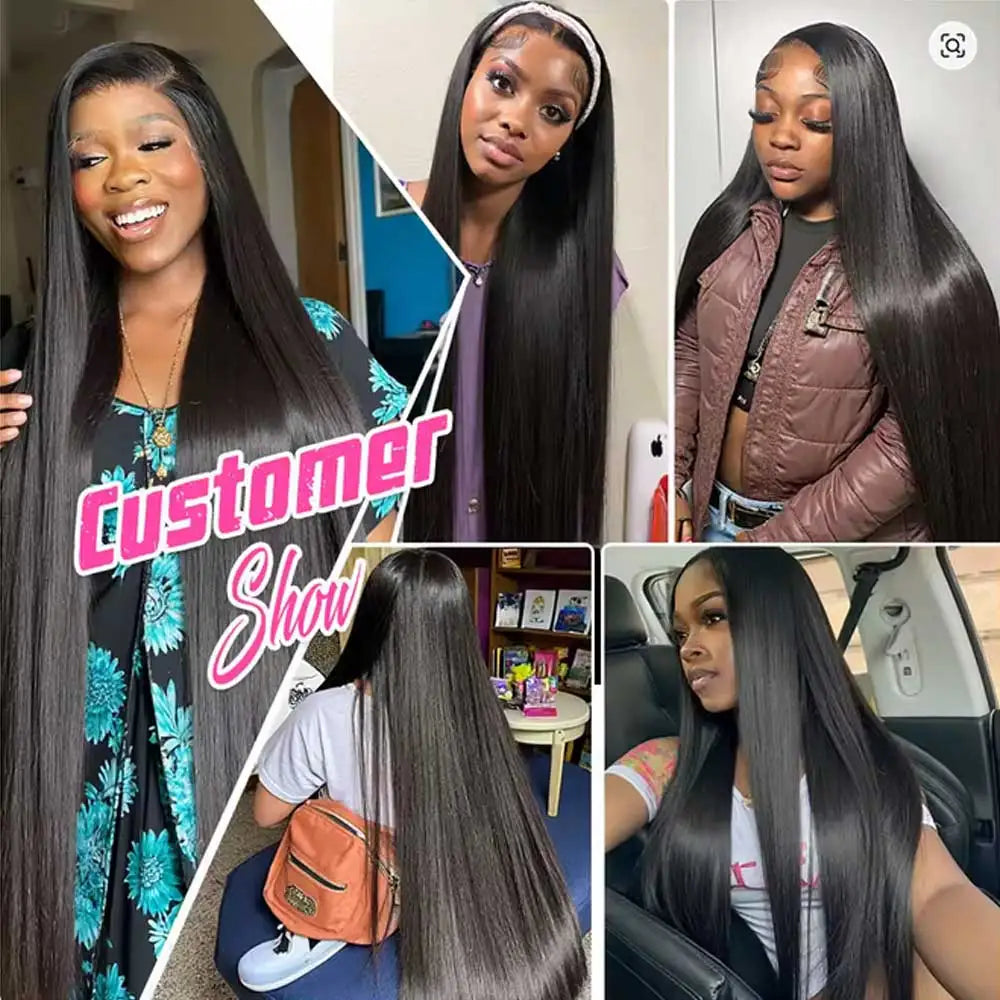 Perruque Lace Front HD 13x6 – Cheveux Humains Brésiliens Remy, Lisses