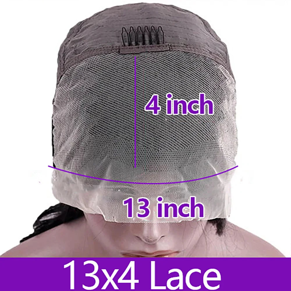 Perruque Lace Front HD 13x6 – Cheveux Humains Remy, Lisses, 18–46"