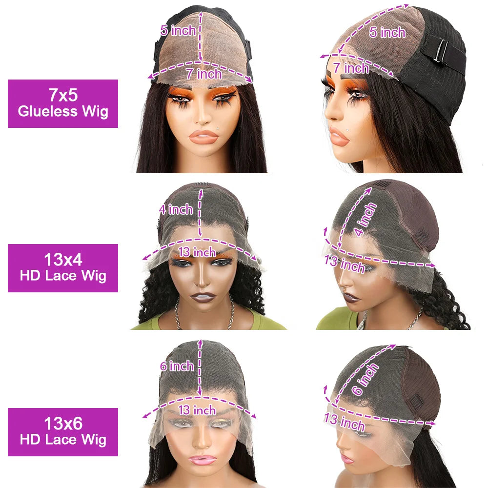 Perruque Bob Deep Wave Lace Front – Cheveux Humains Remy, Sans Colle