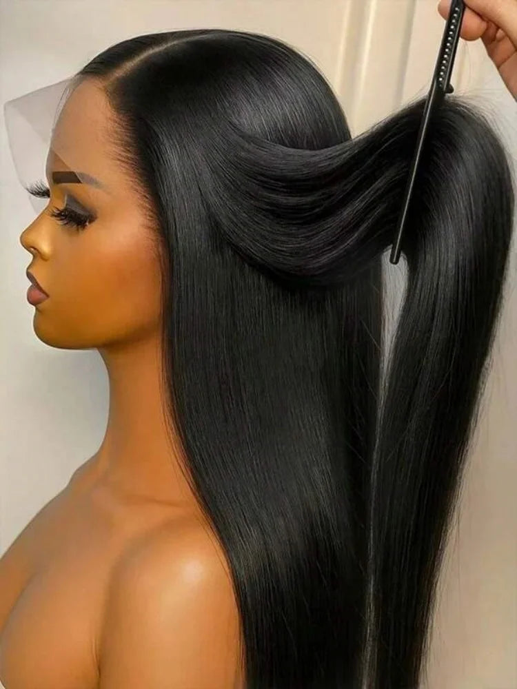 Perruque Lace Front HD 13x6 – Cheveux Humains Brésiliens Remy, Lisses