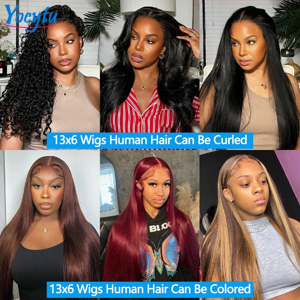 Perruque Lace Front en cheveux humains – 18 à 34 pouces